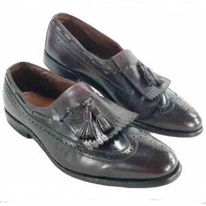 Allen Edmonds Arlington Loafers 11.5 D Cordovan Burgundy Oxblood Tassel Kiltie
